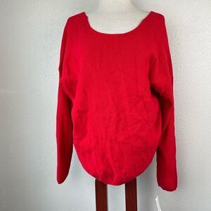 NWT Maison Jules Red Sweater Size L